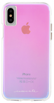 Iridescent Case-Mate Naked Tough - iPhone X Case Back View