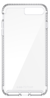 Vue avant de l’étui Pure Clear de tech21 transparent pour iPhone 7 Plus/8 Plus