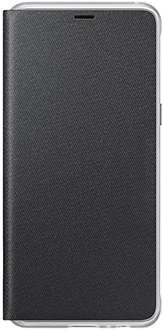 Black Samsung Galaxy A8 Neon Flip Cover Front