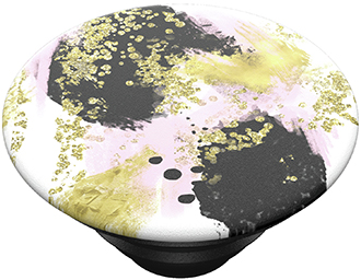 Vue en angle du bouton PopTop allongé de PopSockets – glam étincelant