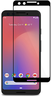 Clear Moshi IonGlass - Pixel 3 Screen Protector Front View
