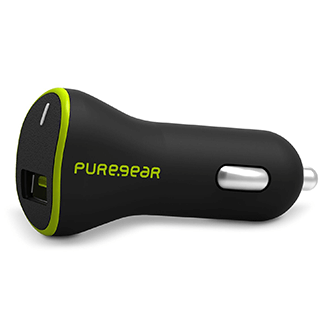 Black PureGear Extreme Car Charger with Qualcomm Quick Charge 3.0-18w 2