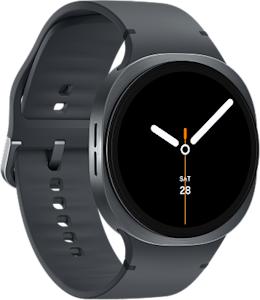 Samsung Galaxy Watch8 graphite vue en angle
