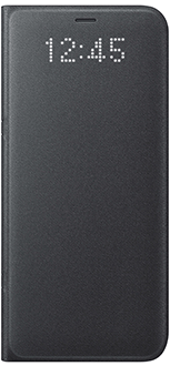Black Samsung LED View Cover - Galaxy S8+ Case Front View