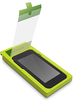 Clear PureGear Tempered Glass - Alcatel A50 Screen Protector Front View