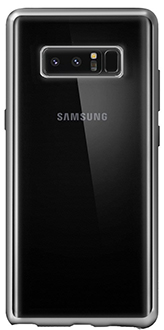 Gun Metal Viva Madrid Galaxy Note8 Metalico Flex Case Back View