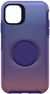 Violet Dusk Otter + Pop Symmetry iPhone 11 Case Back
