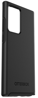 Vue en angle de l’étui Symmetry d’OtterBox noir pour Note 20 Ultra 5G