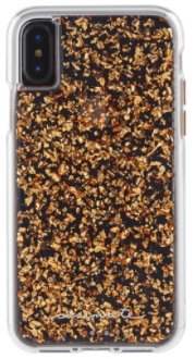 Rose Gold Case-Mate Karat - Apple iPhone X Case Back View