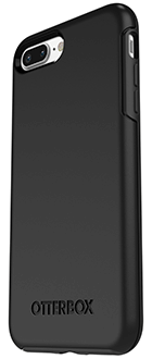 Black Otterbox iPhone 7 Plus/8 Plus Symmetry Case Angled Back View