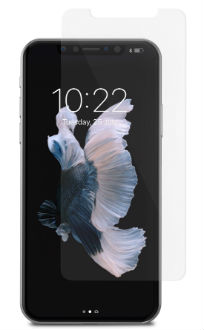 Clear Moshi Airfoil Glass - iPhone X/Xs Screen Protector Front View