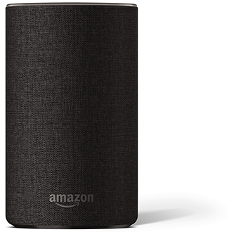 Vue avant de l’Amazon Echo – charbon