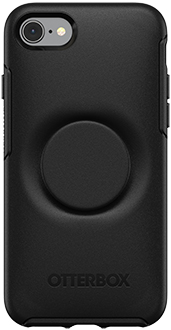 Étui Otter + Pop Symmetry pour iPhone 7/8 – noir (vue arrière)