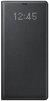 Black Samsung Note8 LED View Cover Front View