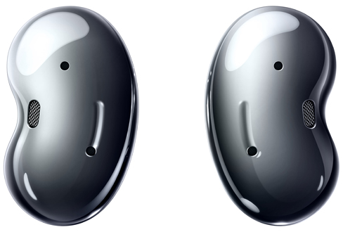 Samsung Galaxy Buds Live mystic black bud back view