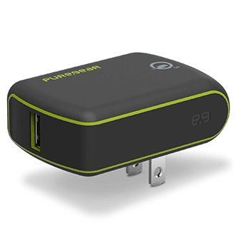 Chargeur mural PureGear Extreme noir avec Qualcomm Quick Charge 3.0 - vue avant