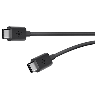 Câble de recharge USB C 2.0 à USB C Belkin MIXIT↑ noir - vue avant