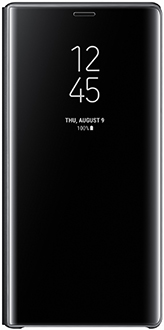 Black Samsung Galaxy Note9 Clear View Standing Cover Front