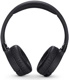 Vue avant du casque d’écoute TUNE600BTNC de JBL noir