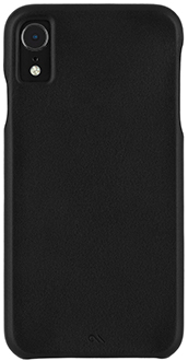 Étui Barely There Leather noir de Case-Mate pour iPhone XR – vue arrière