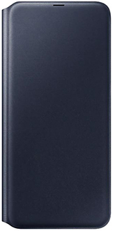 Black Samsung Wallet Cover Galaxy A70 Case Front