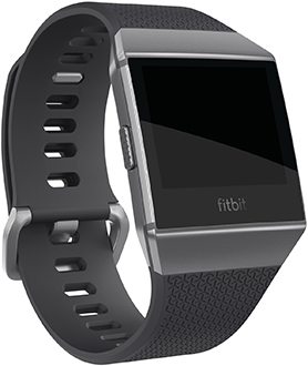 Charcoal/Smoke Grey Fitbit Ionic Watch Front View