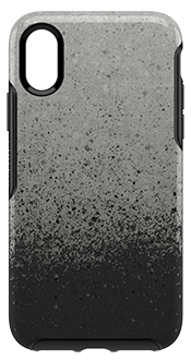 Vue arrière de l’étui Symmetry d’OtterBox Cendré pour iPhone X/Xs