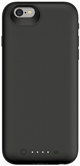Black Mophie Juice Pack Air - Apple iPhone 6/6S - Front View