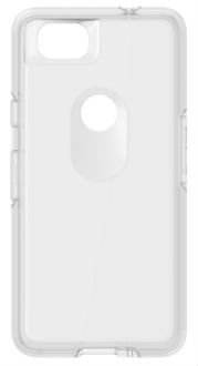 Vue arrière de l’étui Symmetry d’OtterBox pour le Pixel 2 de Google – transparent