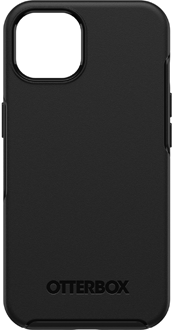 Black OtterBox iPhone 13 Symmetry Case from the Back