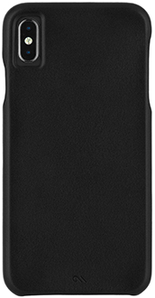 Black Case-Mate Barely There Leather iPhone Xs Max Case Back