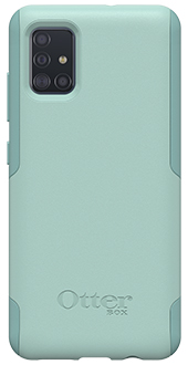 Vue arrière de l’étui Commuter Lite d’OtterBox menthe pour Samsung Galaxy A51