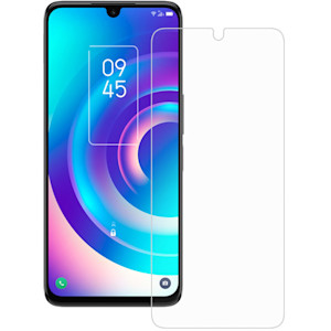 Axessorize ARMORGlass Screen protector hovering in front of the TCL 30 5G