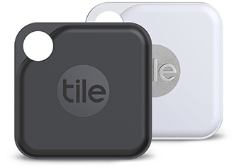 Black & White Tile Pro Bluetooth Item Trackers Front