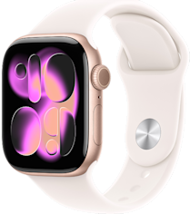 CAT Apple Watch Series 11 42mm GPS Rose Gold Aluminum Sport Band Light Blush PDP Image Position 1 CAEN