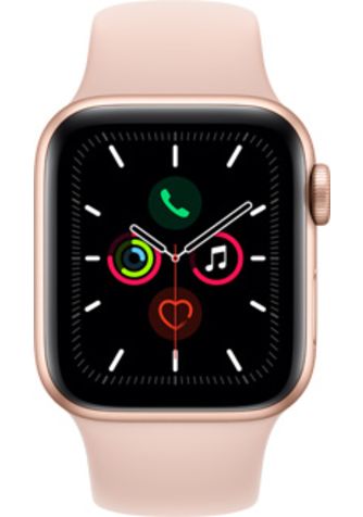 Apple Watch Series 5 Cellular Gold Aluminum 40mm Sport Band Pink Sand