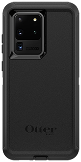 Black OtterBox Galaxy S20 Ultra 5G Defender Case Back