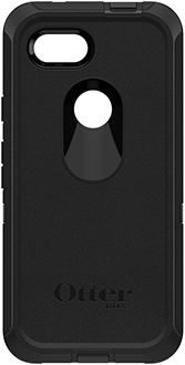 Black OtterBox Pixel 3a Defender Case Back
