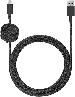 Rolled Up Cosmos Native Union Lightning NIGHT Cable