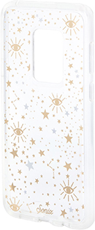 Angled Cosmic Sonix Clear Coat Galaxy S9+ Case