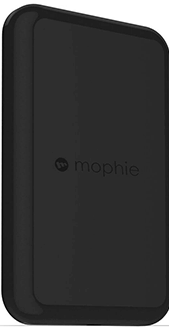 Black Mophie Charge Force Wireless Charging Base - Front View
