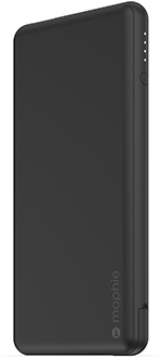 Angled Black Mophie Powerstation Plus USB-C 6000mAh