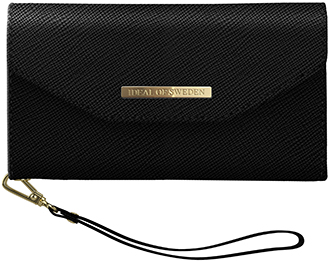 Black iDeal of Sweden Mayfair Clutch iPhone Xs Max Wallet Case Front