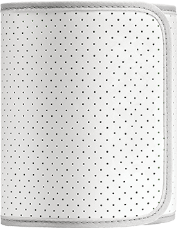 White Wireless Blood Pressure Monitor Cuff Front View