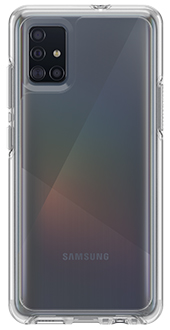 Clear OtterBox Galaxy A51 Symmetry Case Back