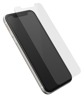Vue en angle du protecteur d’écran Amplify d’OtterBox