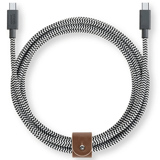 Câble type C Native Union BELT zèbre (2,4 m) - vue avant