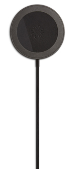 Front view of Decoded Wireless 15W Charging Puck made with Nike Grind