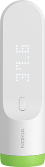 White Thermo Smart Temporal Thermometer Vertical View