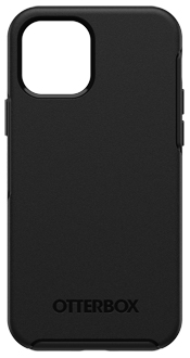 Black OtterBox iPhone 12 and iPhone 12 Pro Symmetry Case Back